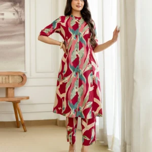 MADHURIMA COTTON A-LINE CO-ORD SET