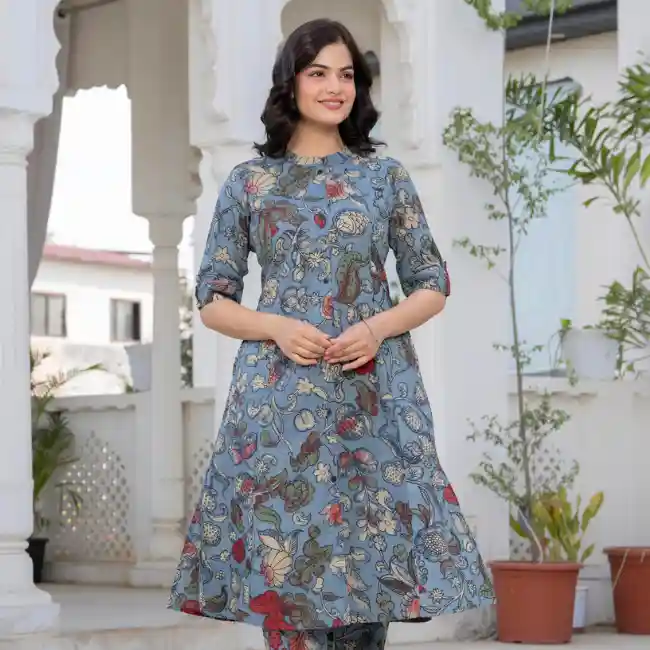 NEELANJANA COTTON A-LINE CO-ORD SET